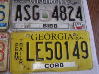 4 Georgia car tags license plates four of them 3