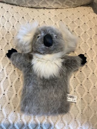 Koala Bear Hand Puppet - Grey & White Quality Australian Make Randa