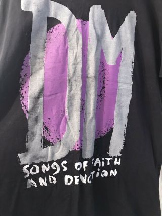 Depeche Mode Songs of Faith and Devotion Tour 1993 Vintage T - Shirt 3
