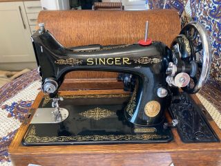 Vintage Electric Singer Sewing Machine Model 99k