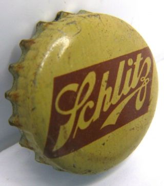 Vintage Schlitz Beer Cork Bottle Cap/ Crown Schlitz Brewing Co