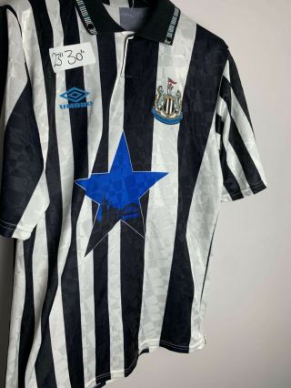 Vintage 1991 Newcastle Home Football Shirt Kit Umbro