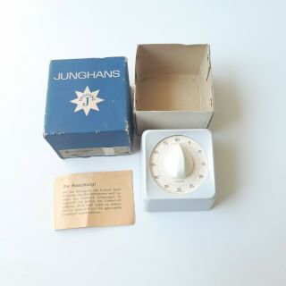 Vintage Junghans Kitchen Timer Germany; Box,  Paper