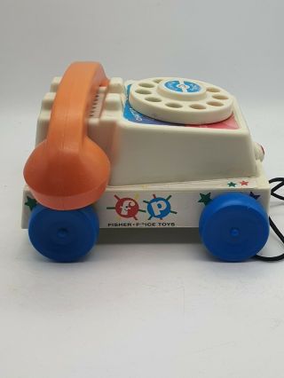 Vintage Fisher Price Chatter Phone Pull Along year 2000 Childrens Toys 2