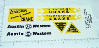 Nylint Austin Western Telescoping Crane Stickers Ny - 047