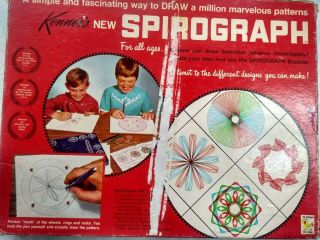 Vintage Boxed Kenners Spirograph 1960s 1967 Craft Drawing Art Set Complete