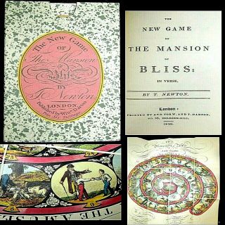 1981 Game Mansion Of Bliss Facsimile 1st Edition Case Game Board Morals Sins
