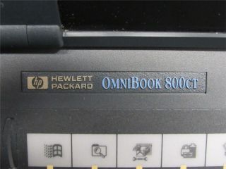 Vintage HP Omnibook 800CT 10.  5 