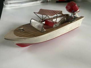 Vintage Boat Lang Craft Electric Boat With Motor