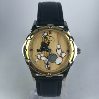 Vintage Warner Brothers By Fossil Mens Daffy Duck Wb17010328 Analog Wristwatch