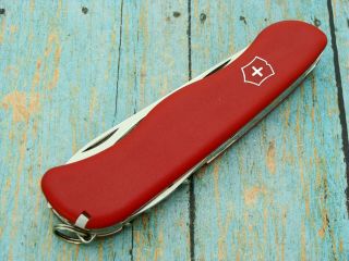 Big Orig Victorinox Hunter Switzerland 111mm Swiss Army Red Pocket Knife Knives