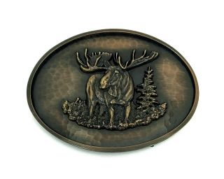 Montana Silversmiths Vintage Bronze Moose Buckle Msrp $89
