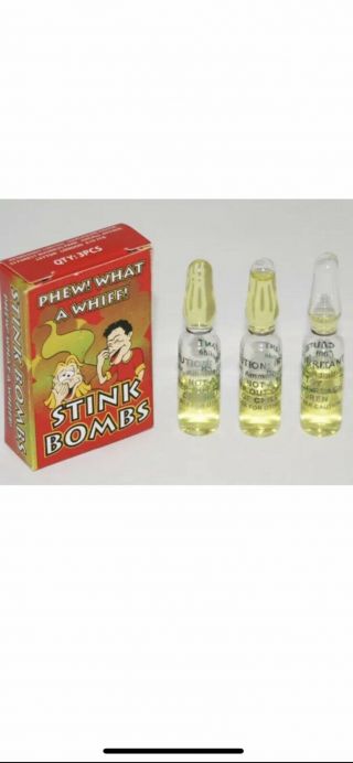 Stink Bombs What A Wiff Funny Joke Prank Rotten Eggs 12 Boxes Of 3 Viles Each