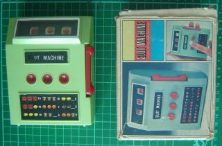 Vintage Japanese Waco Toy Slot Machine 1970 