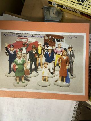 10 Sm Metal Hand Painted Citizens 1940’s A National Motor Museum Exclusive