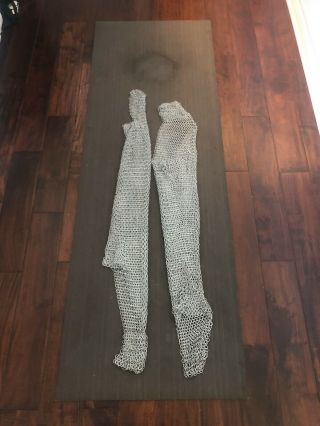 Medieval Knight Chainmail Butted Chausses Leggings Larp Reenactment One Size