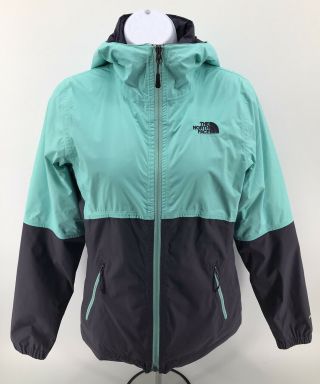 The North Face Vintage Womens Goretex Hooded Ski Jacket Coat Size Xs Blue Teal