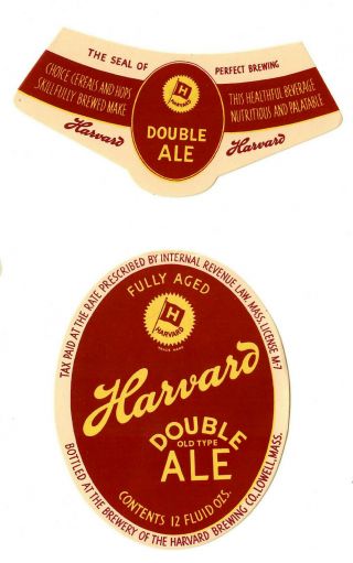 Beer Label: Irtp; Harvard Brewing Co,  Lowell Ma,  12oz Double Old Type Ale