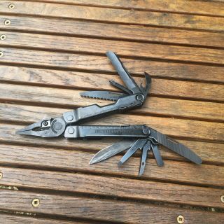 Leatherman Rebar Black Pliers Usa Knife Tool Hiking Hunting Camp
