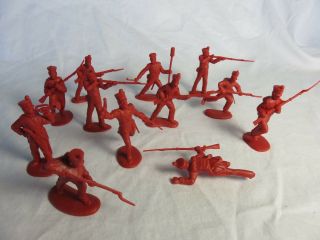 Classic Toy Soldiers/cts Alamo Mexican Attackers Set 2 (red) X12 1/32nd