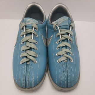Vintage Nike Bowling Shoes 80 ' s Light Blue Swoosh Rare Womens Size 9 840305SN 3