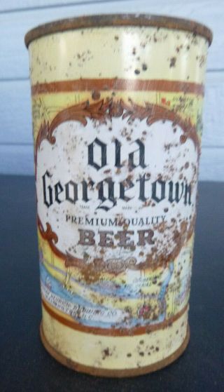 Vintage Old Georgetown Flat Top Beer Can Heurich Brewery Washington,  D.  C.