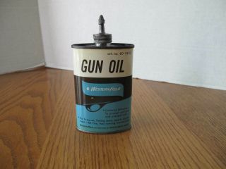 Vintage Gun Oil Can Westernfield Lead Top Advertising Tin Gas & Oiler Can