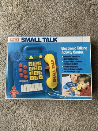 Vintage Vtech Small Talk - Electronic Talking Activity Center - 1988