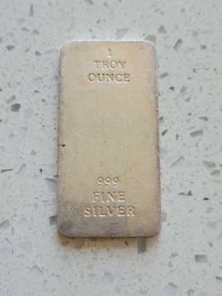 Rio Grande Silver Refining c.  1960 ' s - 1970 ' s RARE 1 oz.  999 vintage silver art bar 2