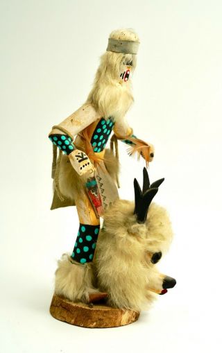 Vintage Hopi Native American Kachina Doll Signed 11 " H Character Design