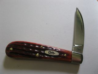 2011 Case Xx Tony Bose Sway Back Knife Tb61117 Ss Dark Red Jig Bone Made In Usa