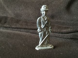 Old Lead Home Cast Charlie Chaplin Silent Movie Character Flat 3” Lead Figure