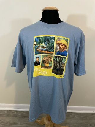 Vintage 90s Vincent Van Gogh The Art Institute Of Detroit T Shirt Men’s Xl