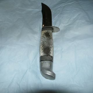 WESTERN Stainless Steel - USA Fixed Blade Knife - Bone Handle 2