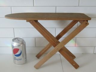 Vintage 1940’s Toy Folding Wooden Ironing Board 14 " Long Primitive Child 