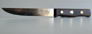 Constant Friedr.  Herder.  Solingen Germany 5.  5 " Chefs Knife Wood Handle Sharp