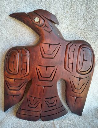 Pacific Northwest Coast First Nations Canada Eagle Wall Hanging Greg Whitesell