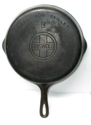 Vintage Cast Iron Griswold 8 704 A Large Logo Block Letters Skillet 2