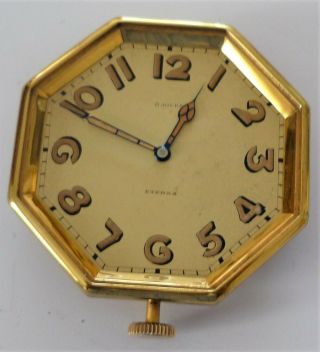 Vintage Eterna 8 Day Travel Clock