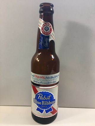 1960s Pabst Blue Ribbon 12oz Beer Bottle Pabst Brewing Co Peoria Heights,  Il