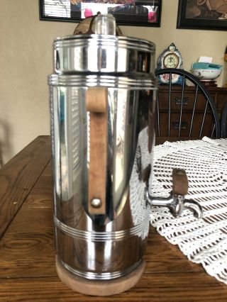 Vintage ART DECO Chrome Manning - Bowman Coffee Pot Urn Percolator - 3