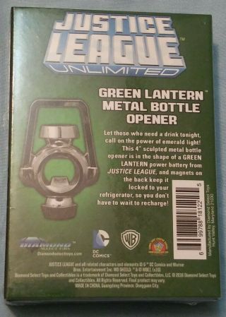Justice League Unlimited Green Lantern Metal Bottle Opener in Seal 2