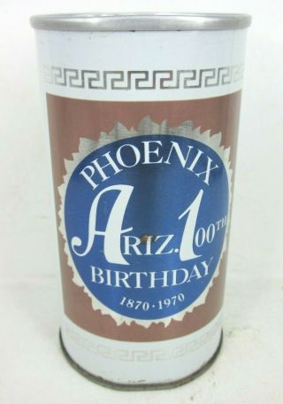 A - 1 Az 100th Birthday Ring Pull Tab Beer Can A1 Arizona Brewing 1970