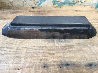 Antique Sharpening Stone Whetstone Primitive Wood Case,  1800’s Or Older 2
