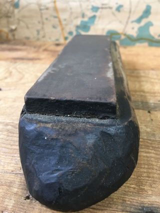 Antique Sharpening Stone Whetstone Primitive Wood Case,  1800’s Or Older 3