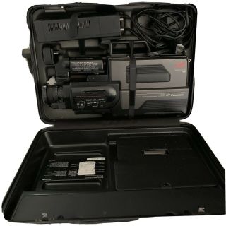 Vintage Panasonic Ag - 160 Pro Vhs Recording Movie Camcorder Accessories Hard Case