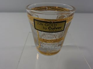 NASA,  Kennedy Space Centre Shot Glass by Culver with 22k gold decoration 2