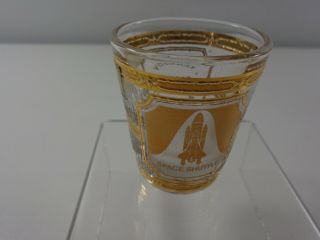 NASA,  Kennedy Space Centre Shot Glass by Culver with 22k gold decoration 3