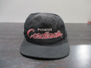 Vintage Phoenix Cardinals Hat Cap Snap Back Black Sports Specialties Mens 90s