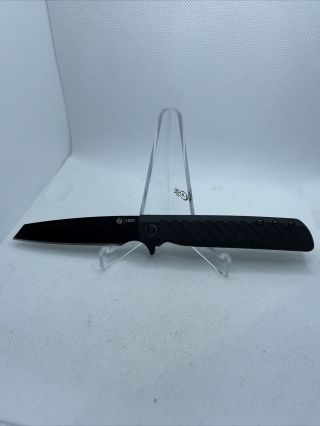 Crkt Black Lck R3802k Ruger Reverse Tanto Liner Lock Flipper Knife,  Great Shape